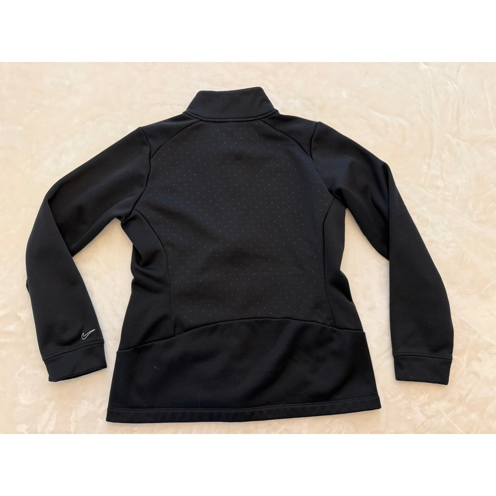 Nike Golf Tour Performance Therma-FIT Full Zip Jacket Black Polka Dot RN #56323 - Picture 12 of 12